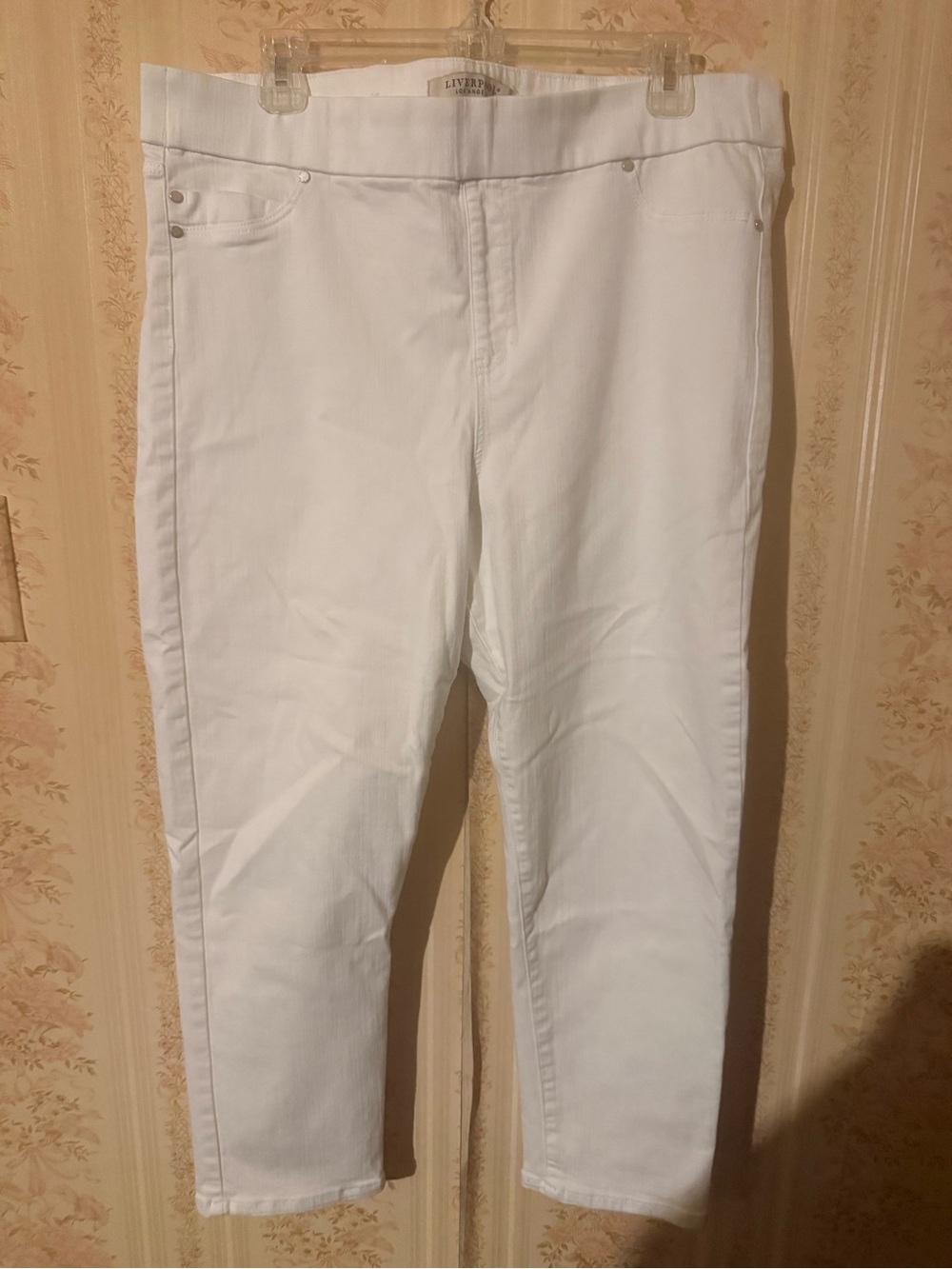 Liverpool White Cropped Slim Jeans